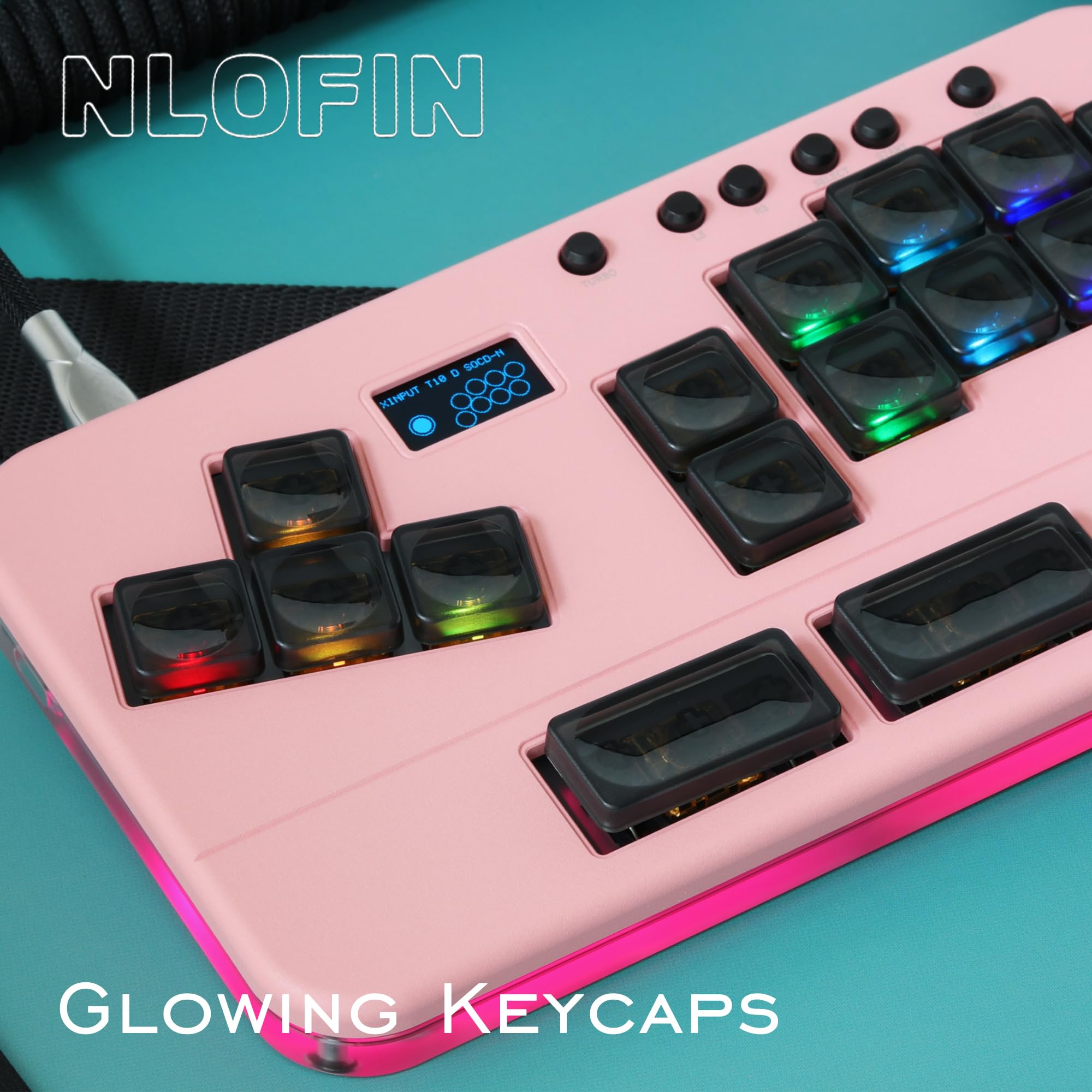 Amazon.com: NLOFIN Leverless Controller Arcade Stick Mini Keypad